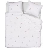 Dekbedovertrek - Wit - Katoen - 1 Persoon