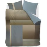 Kardol - Sloane Square - Dekbedovertrek - Blauw Grijs - Satijn - 1-Persoons