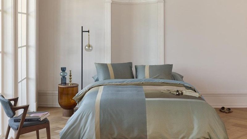 Dekbedovertrek - Blauw - Katoen - 1 Persoon