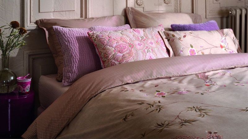 PiP Studio - Bamboo Blossom - Dekbedovertrek - Khaki - Lits-jumeaux 240x200/220 + 2 Slopen