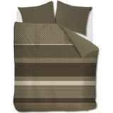 Beddinghouse - Fera - Dekbedovertrek - Groen - 200x200/220 cm