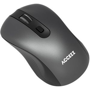 Accezz Draadloze Muis - Grijs - Bluetooth & USB-A - Links- en Rechtshandig