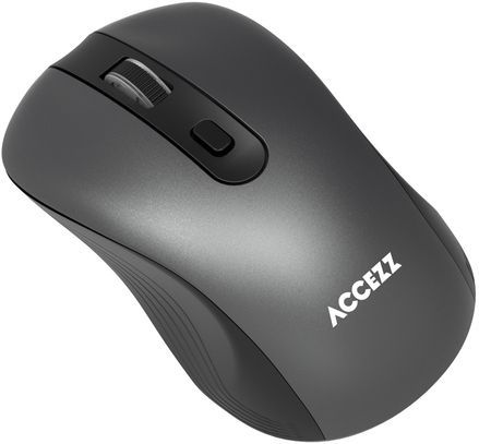 Accezz Draadloze Muis - Grijs - Bluetooth & USB-A - Links- en Rechtshandig