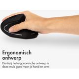 imoshion Ergonomische Draadloze Muis - Rechtshandige Muis Draadloos - USB-A - Zwart