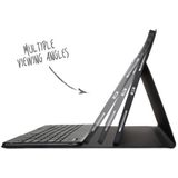 Accezz - AZERTY Bluetooth Keyboard Bookcase - Zwart - Kunststof