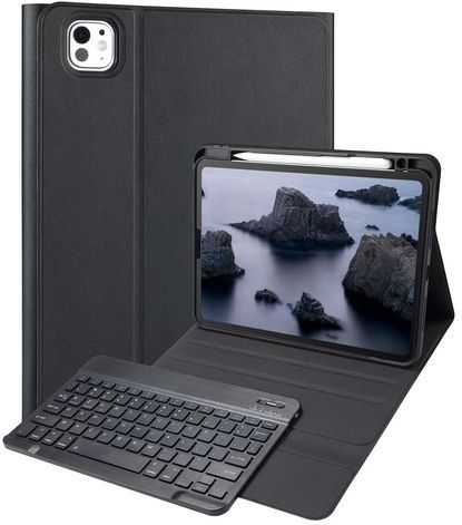 Accezz - AZERTY Bluetooth Keyboard Bookcase - voor iPad Pro 11 - Kunststof