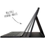 Accezz - AZERTY Bluetooth Keyboard Bookcase - Zwart - Kunststof