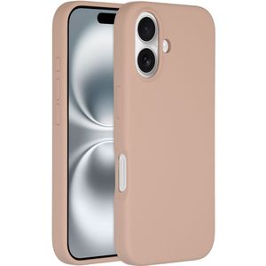Accezz Liquid Silicone Backcover met MagSafe voor de Apple iPhone 16 - Roze