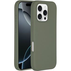 Accezz Liquid Silicone Backcover met MagSafe voor de Apple iPhone 16 Pro Max - Cooper Green