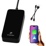 Imoshion - Carplay Dongle - Draadloos - Inclusief USB-A en USB-C Kabel - Zwart
