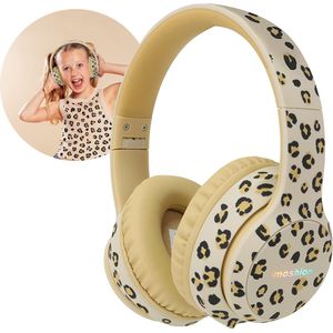 Imoshion - Special Edition - Draadloze Kinderkoptelefoon - Leopard - Met AUX Kabel