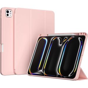 Accezz Smart Silicone Bookcase voor de Apple iPad Pro 11 (2024) M4 - Roze
