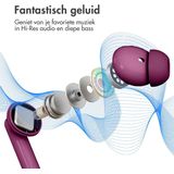 Imoshion - Aura Pro - Draadloze In-ear Oordopjes - Bordeaux - Active Noise Cancelling