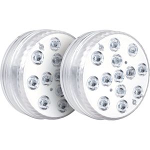 Livano Zwembad Verlichting - Onderwater Verlichting - Zwembad Lamp - LED - Vijverlamp - Jacuzzi Lamp - Batterijen - 2 Stuks