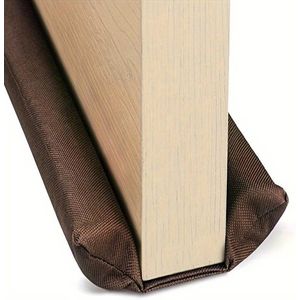 Livano Dubbele Tochtrol - Windstopper - Tochtstrip - Kussen Voor Deur - Tochtstopper - Deurborstel - Draft Stopper - Tochthond - Tochtband - Tochtkussen - Bruin