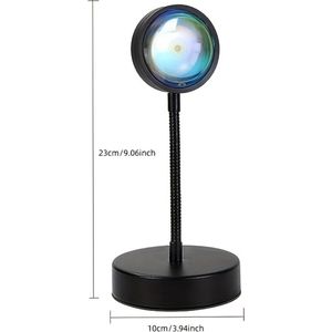 Livano Projection Lamp - Sunset Lamp - Projector - Golden Hour lamp - Zonsondergang - Zon Lamp - Afstandsbediening - 16 Kleuren
