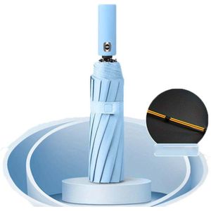 Livano Windproof Paraplu - Opvouwbaar - Moderne Stormparaplu - Stormproef - Automatisch Uitklapbaar - Umbrella - Blauw