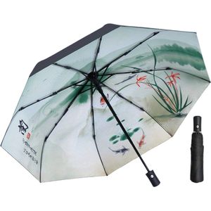 Livano Luxe Stormparaplu - Windproof Paraplu - Stormproef - Opvouwbaar - Automatisch Uitklapbaar - Umbrella - Nature