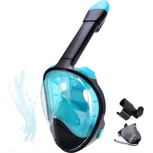 Livano Snorkelmasker - Volwassenen - Snorkel - Snorkelset - Duikbril - Full Face - L/XL - Groen