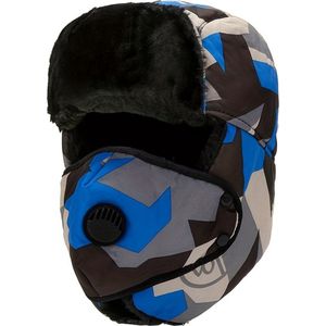 Livano Wintermuts - Heren - Dames - Volwassenen - Muts - Ski Mask - Bivakmuts - Balaclava - Ski Masker - Face Mask - Full Face Mask - Winter Masker - Camo - Blauw
