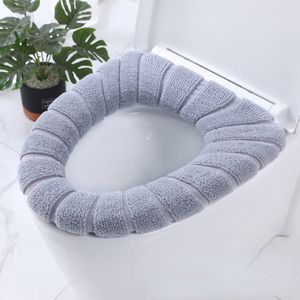 Livano Wc Bril Hoes - Toiletbril Cover - Toiletbril - Wc Deksel - Wasbaar - Verwarmde Wc Bril - (Niet Elektrisch) - Warm - Grijs