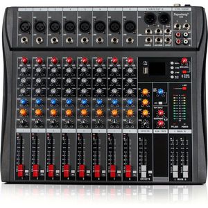 Livano Audio Mixer - Mengpaneel - DJ - Mixer - Gaming - 8 Kanaals