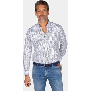 NZA - Kayden - Overhemd - Ecru - Katoen-Elastaan Blend