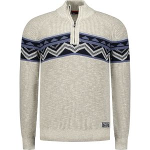 NZA - Andrew - Gebreide Trui - Beige - Katoen