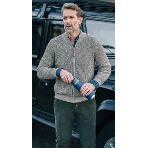 New Zealand - Gebreid Vest - Bruin - Katoen