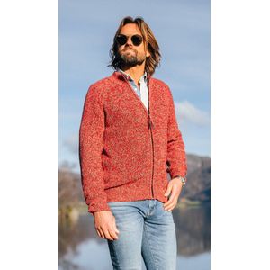 NZA New Zealand Auckland - Gebreid vest - Heren - rood - Katoen - 24HN412 Joshua