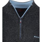 NZA Half Zip Trui Christopher Melange Navy - Heren - Schipperstrui