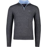 NZA Half Zip Trui Christopher Melange Navy - Heren - Schipperstrui