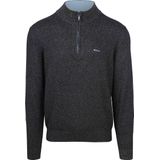 NZA Half Zip Trui Christopher Melange Navy - Heren - Schipperstrui