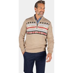 NZA - Sweater - Bruin - Katoen - Geprint