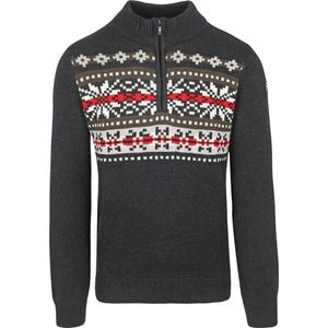 NZA Half Zip Trui Christopher Melange Navy - Heren - Schipperstrui