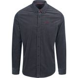 New Zealand - Overhemd - Donkerblauw - Katoen - Normale Fit