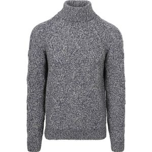 NZA Rollkragenpullover Eli Cable Melange Navy - Größe XXL