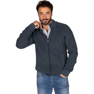 New Zealand - Vest - Blauw - 100% Katoen - Met Rits