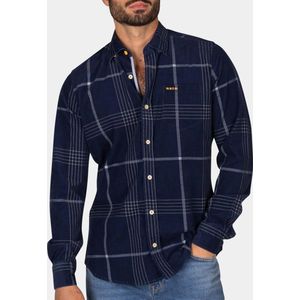 NZA - Corduroy - Donkerblauw - Overhemd - Winter Navy