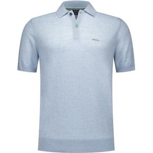 New Zealand - Poloshirt - Lichtblauw - Katoen - Normale Fit