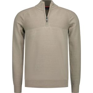 NZA New Zealand Auckland - Half zip trui - Heren - M - Kiezel - Katoen - 25AN407 Edison
