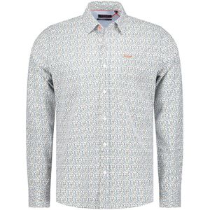 NZA - New Zealand Auckland Multicolor Print Overhemd Met Borstzakje