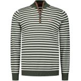 NZA - 25AN405 Edgar - Gestreepte Troyer - Heren - Regular Fit - 100% Katoen