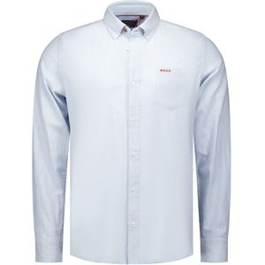 NZA - Ellis - Overhemd - Blauw - Katoen/Elastaan