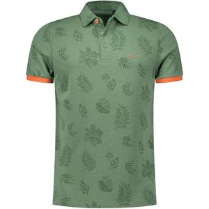 NZA Polo Dakota Groen - Casual Heren Polo met Korte Mouwen