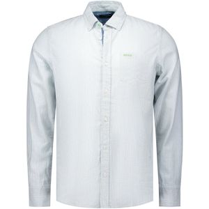 New Zealand - Ronan - Overhemd - Blauw Gestreept - Linnen Katoen