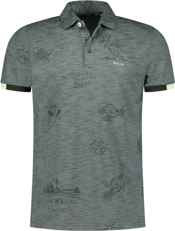 Nza New Zealand - Romeo Poloshirt - Blauw - Synthetisch - Korte Mouwen