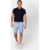 NZA poloshirt Peter effen donkerblauw normale fit