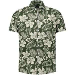 New Zealand - Casual Overhemd - Korte Mouwen - Katoen-Polyester Mix - Fijne Print