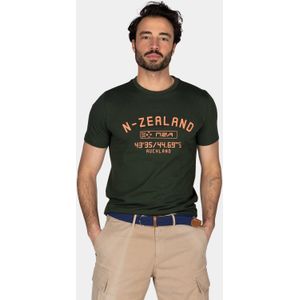 New Zealand Auckland - T-shirt - Donkergroen - Kirkpatrick